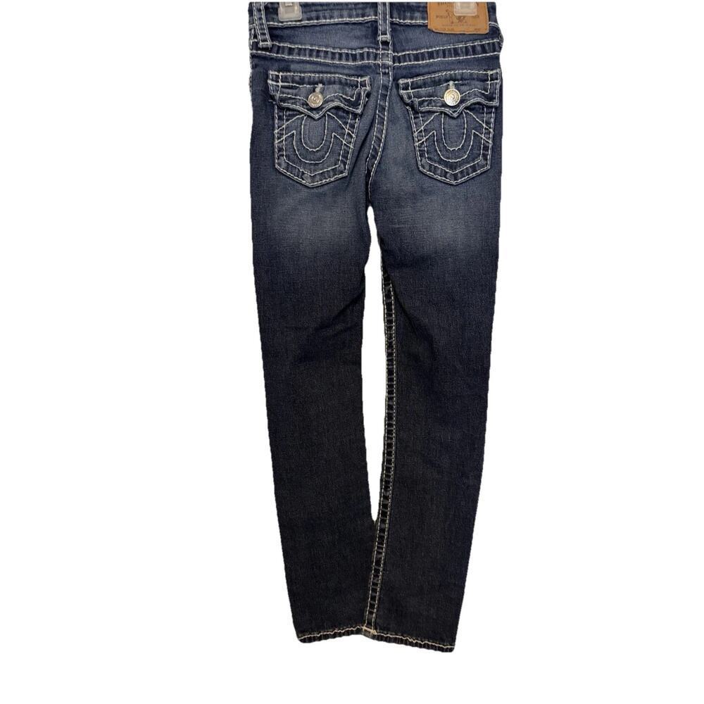 True Religion Relaxed Slim Fit Jeans Blue Youth Size 8 Big T Jeans Girls
